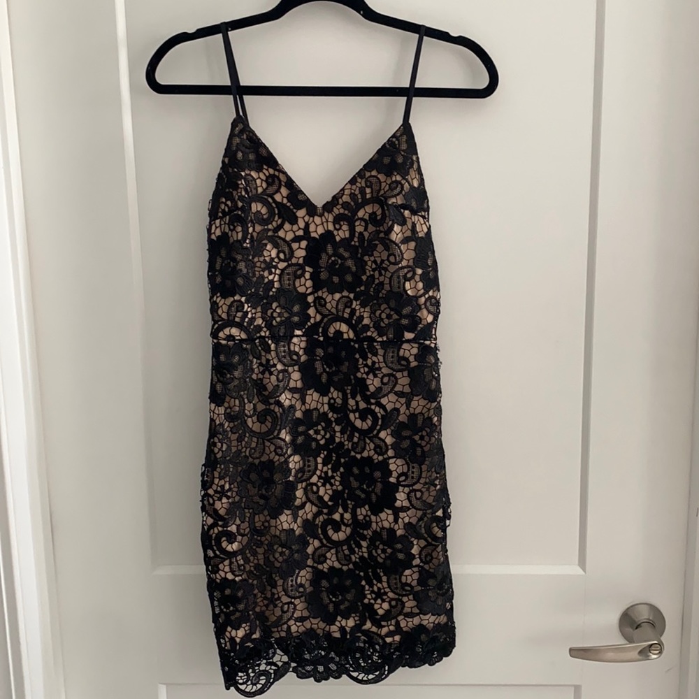 Express Black Lace Dress